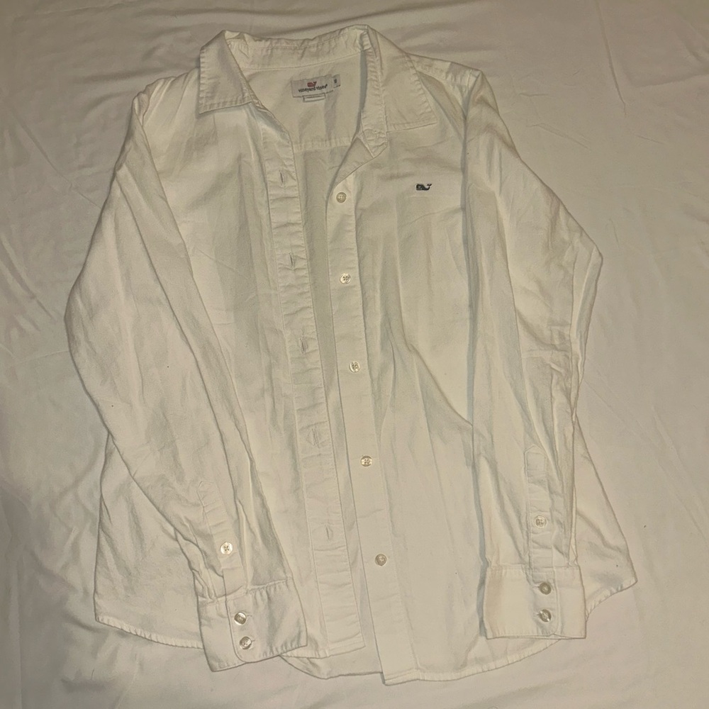 Vineyard Vines White Button Down Shirt